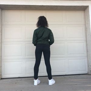 Black Arizona Jeans With Zipper Detail